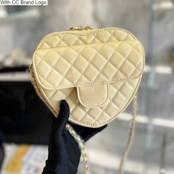 

cc cross body designer heart mini love bags quilted classic lambskin plaid hardware woven leather crossbody coins purses designer luxury han