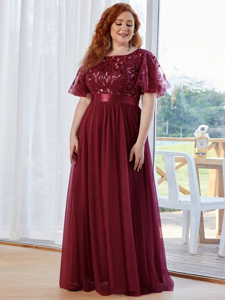 

party dresses plus size dress robe de soiree sparkle evening dresses long a-line o-neck short sleeve long formal dresses 230221, White;black