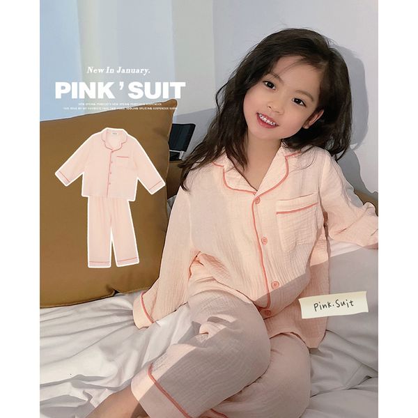 

pajamas cute spring children sleepwear girl's turndown collar pajama sets.long sleeve pants.toddler kid's peach pink pyjamas set 2, Blue;red