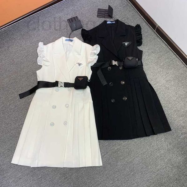 

designer ruffle print women dress lapel neck short sleeves summer empg