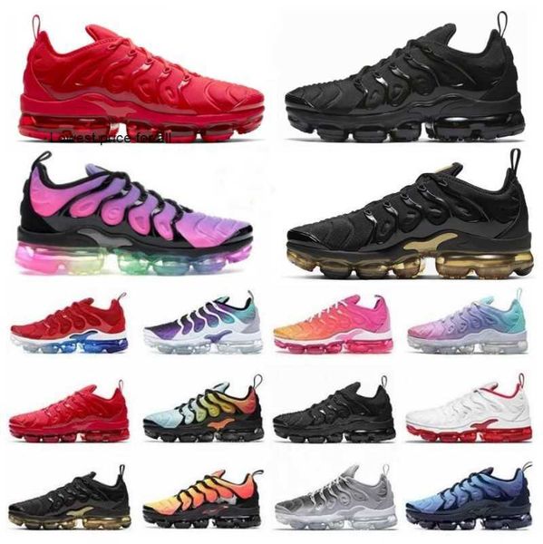 

tn plus running shoes metallic white silver triple black men with box tn plus trainer sneaker shoes free