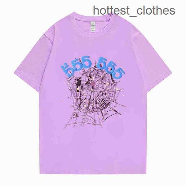 

2021 new printing sp5der 555555 angel number t shirt men women spider web pattern t-shirt super cool hip hop tees 2 fsh9, White;black