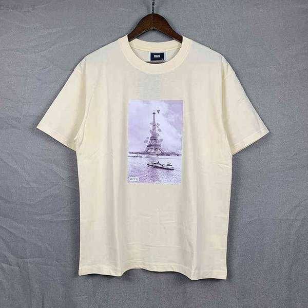 

york street new view printing kith vintage t-shirt men women summer style tee casual short sleeve 2h, White;black