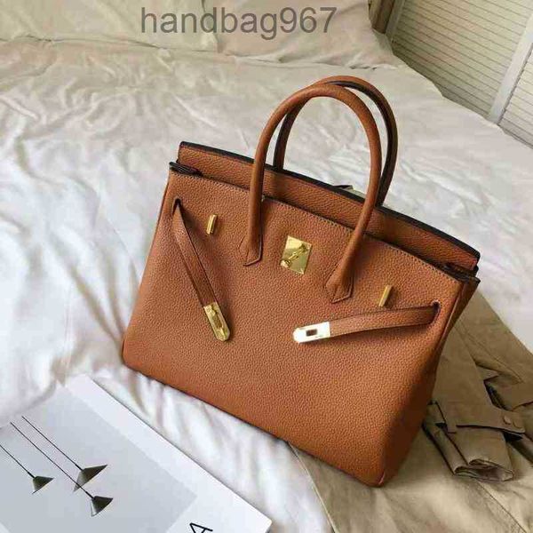 

handbags fashion pattern capacity bags leather lychee classic berkin portable shoulder one designer messenger women's bag large hermee
