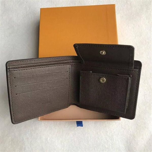 

2021 multiple marco wallet n63336 leather fashion men wallet compartment coin pocket card holder multi purse womens wa234c, Red;black