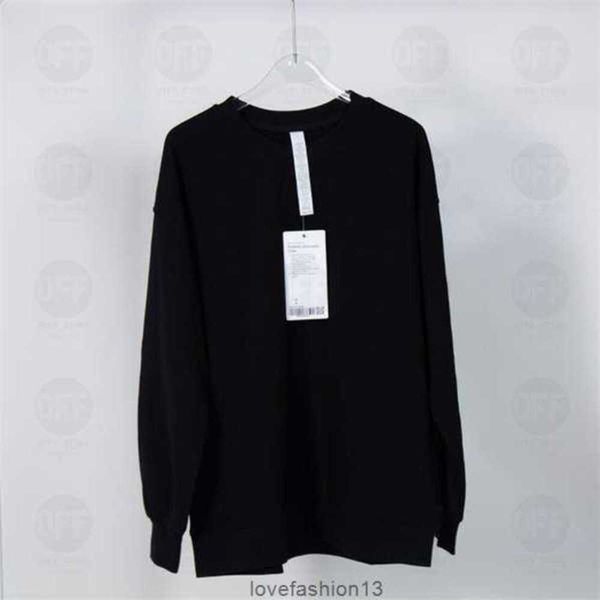 

23new yoga clothes hoodie perfectly oversized autumn womens designers hoodies sweater sports round neck long sleeve, Black