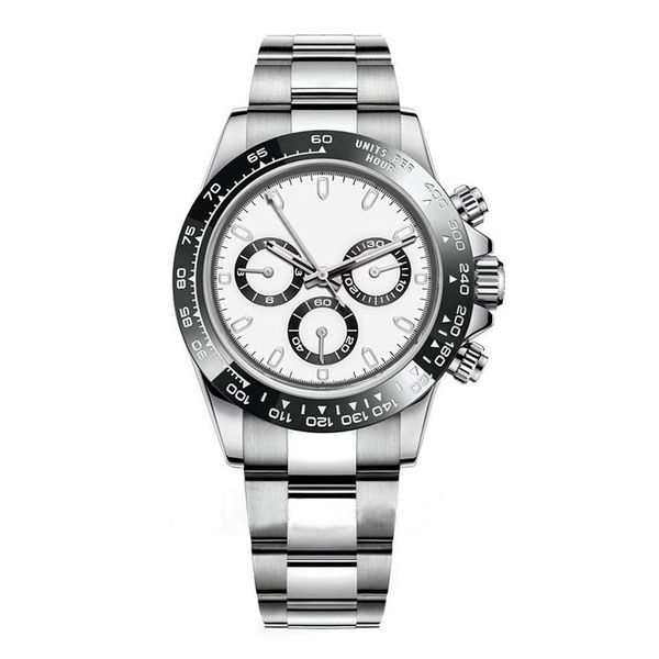 

men automatic watch 40mm 116500 sapphire glass stainless steel rubber strap luminous waterproof calendar fashion 272u, Slivery;brown