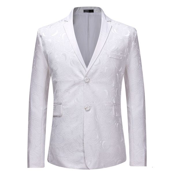 

men's suits blazers coat spring and autumn business mature gentleman print leisure large size 230222, White;black