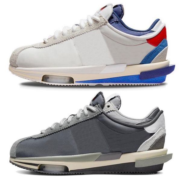 

cortez 4.0 iron grey mens running shoes white university red varsity royal dark grey white women men sports trainer sneakers dq0581-001