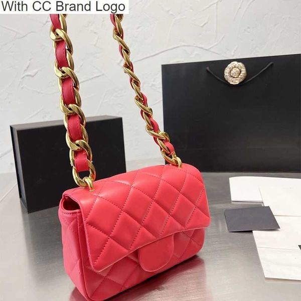 

luxury cc shoulder bags retro designer bag luxury shoulder bags fashion women classic genuine leather mini 20cm wallets girl handbag golden