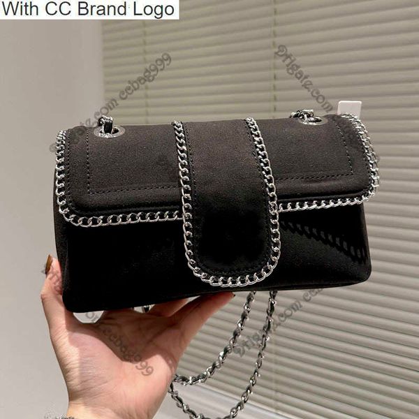 

cc shoulder bags ladies french shoulder flap bags real leather black brown khak luxury handbags designer bag lager capacity silver hardware