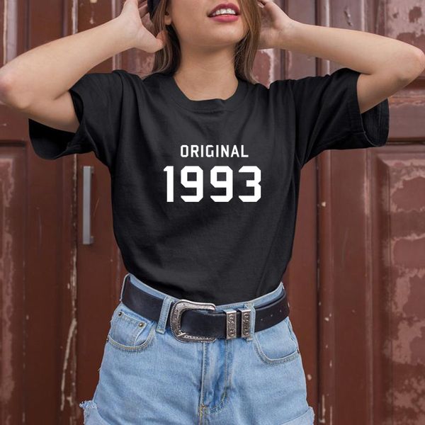 

women's tshirt original 1993 print women tshirt cotton casual funny t shirt for lady girl tee hipster tumblr 230222, White