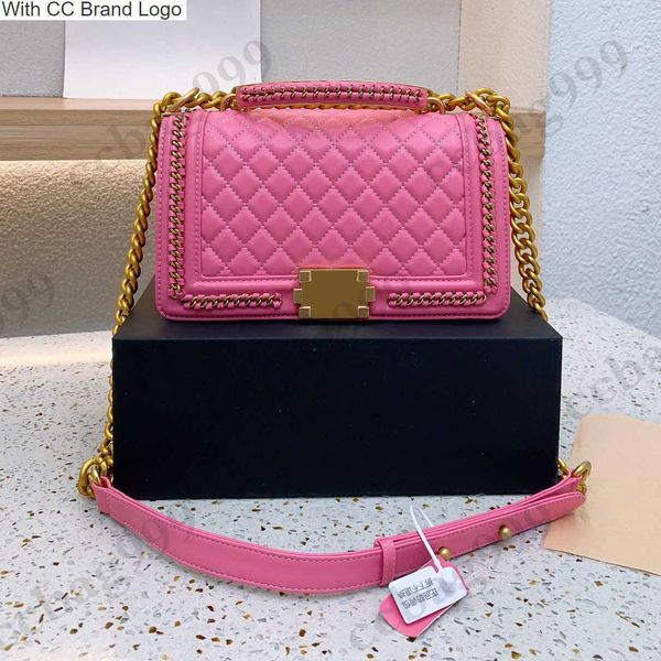 

cc totes lambskin with metal handle boy totes bags designer large capacity crossbody handbags women classic quilted matelasse hardware chain