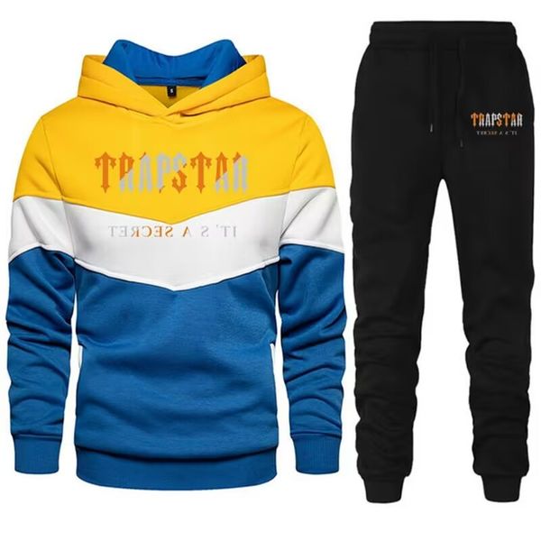 

2023 man designers tracksuits jogger sportswear casual sweatershirts sweatpants streetwear pullover trapstar fleece sports suit y2k, Gray