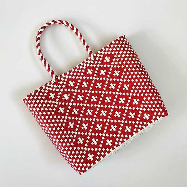 

totes fashion vegetable basket bag leisure travel holiday bag large bag shoulder handbag female sen hand-woven bag 0222v23