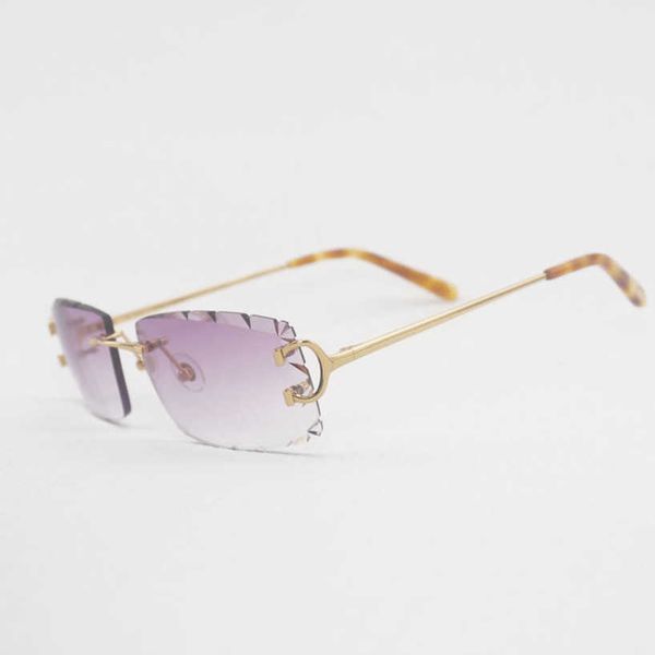 

vintage diamond cutting rimless sunglasses men c wire eyewear women clear glasses metal frame womens mens goggle senior eyewear eyeglasses s, White;black