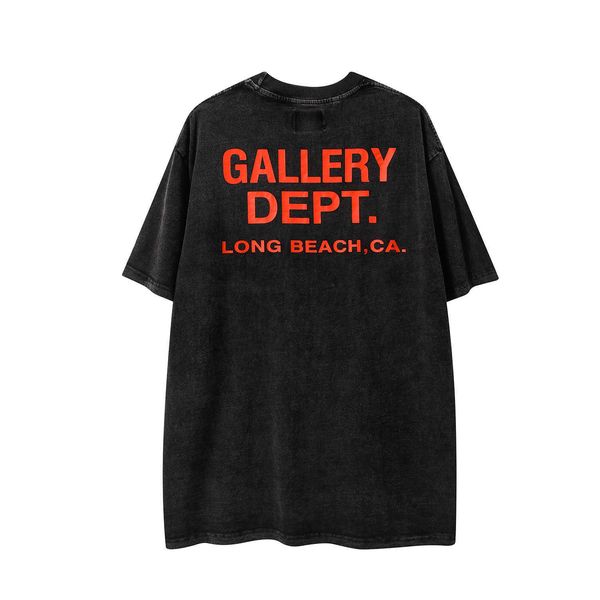 

t-shirts galler tee cotton depti summer fashion brand english letters washed men's women's short sleeve t-shirt leisure casual des, White;black