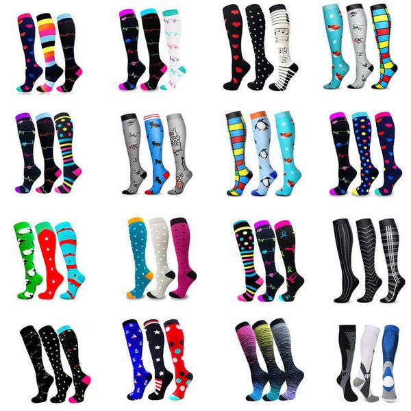 

5pc socks hosiery 6 pairslot men women compression socks batch varicose veins socks outdoor sports socks graduated for running cycling socks, Black;white