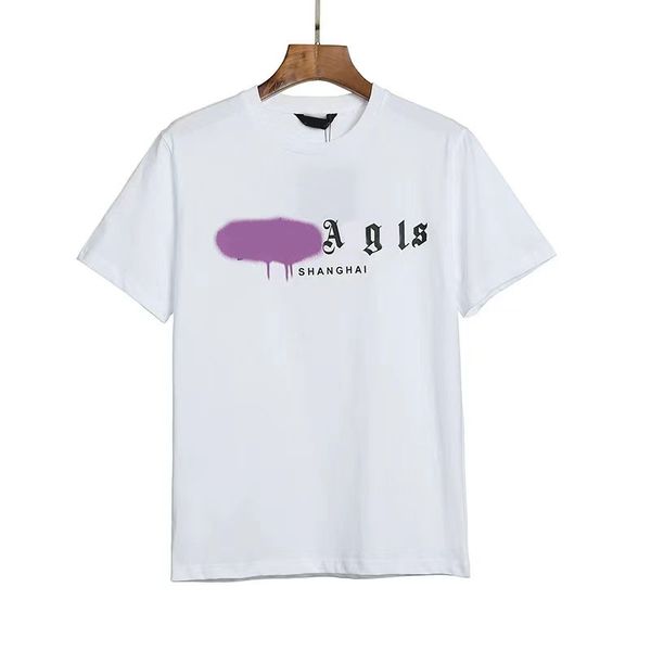 

designer of luxury t-shirts brandgraphic t shirt clothing spray letter short organic cotton sleeve spring summer tide men and women wholesal, White;black