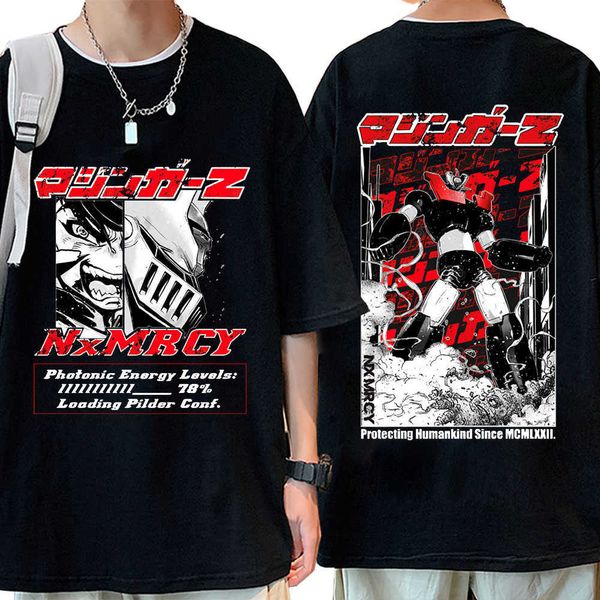

men's t-shirts oldorak mazinger z robot t-shirts men streetwear t shirt short sleeve anime tv shows goldrake t-shirt cotton tees overs, White;black