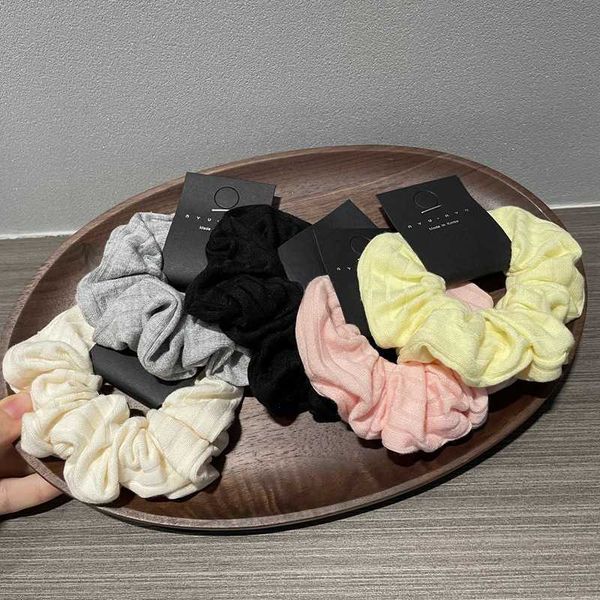 

hair clips barrettes korean new arrival sweet simple striped fabric large intestine hair circle solid pure color elastic hair band scrunchie, Golden;silver