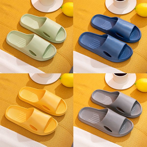 

2023 fashion slippers female summer non-slip soft household sandals couple bathroom slippers men women casual shoes 36-45, Black