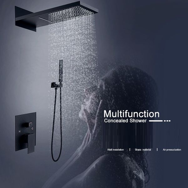 

all copper concealed shower set home bathroom recessed sprinkler set pressurized shower shower wholesale into the wall type concealed instal