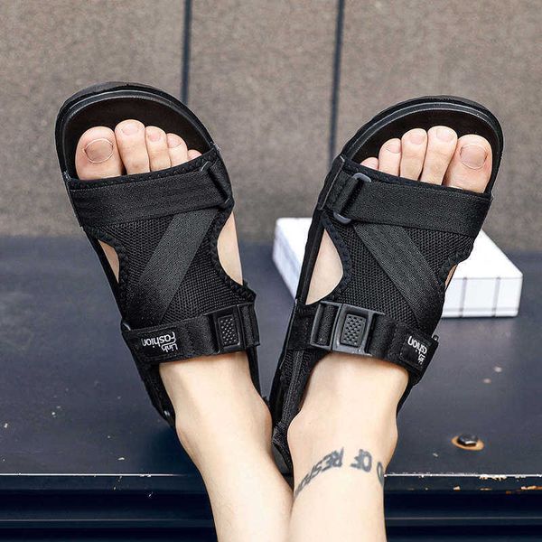

sandals women's summer slippers man flip flops summer women's sandals summer shoes for women 2021 tennis summerfitness zapatosj230, Black