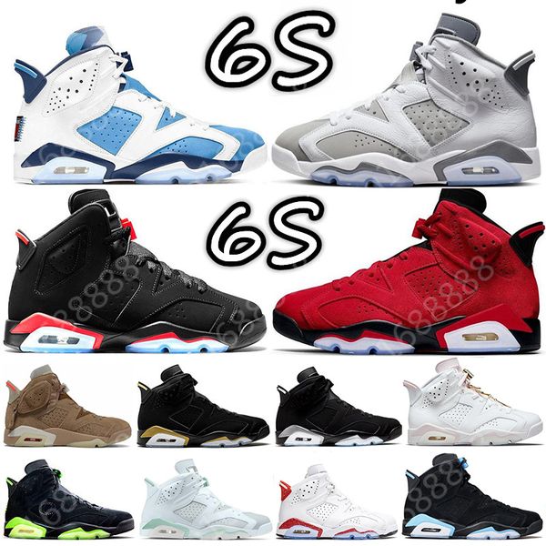 

2023 cool grey 6 6s mens basketball shoes sneakers toro unc metallic silver red oreo gold hoops blue triple black cat bred dmp medium olive