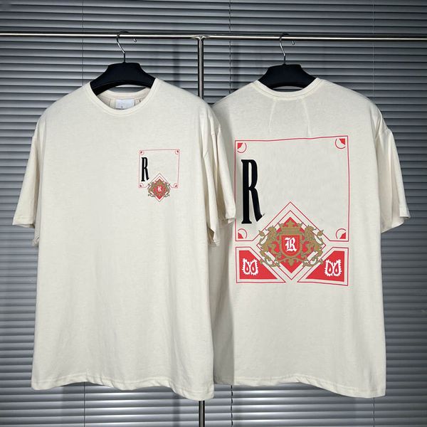 

23ss men's t-shirts letter printed simple women classic summer short sleeve fashion casual breathable high street hip hop tee, White;black