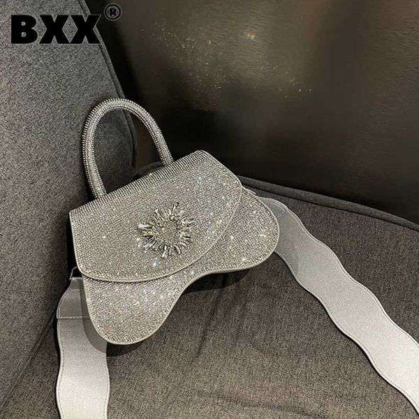 

evening bag woman new irregular wave hand-set diamonds personality for ladies e