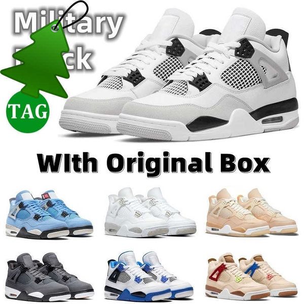 

new og jumpman 4 basketball shoes sail oreo university blue 4 4s mens black cat red thunder fire red wild things white cement bred infrared