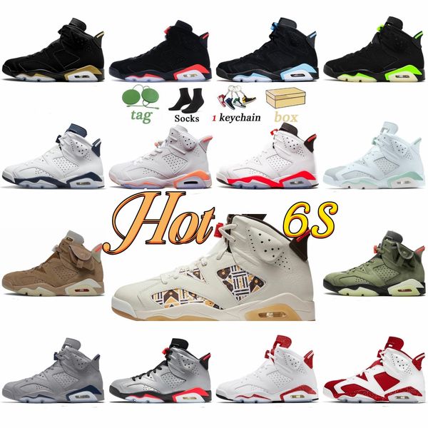 

shoes 2023 jumpman 6s athletic mint cactus university blue 6 electric green bordeaux hare unc infrared white woman sports sneakers shoe 36-4