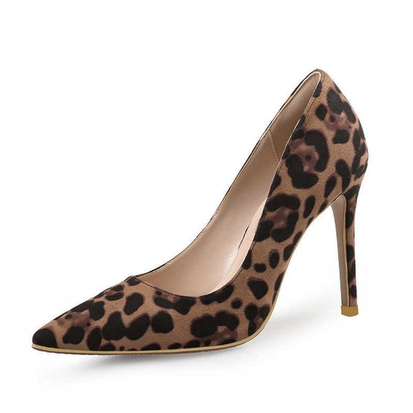

sandals autumn leopard women shoes high heels 610cm elegant office pumps shoes women animal print pointed toe luxury singles shoes j230222, Black
