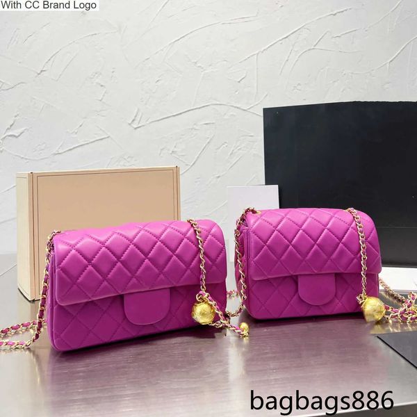 

luxury cc shoulder bags 2023 mini designer crossbody bag ladies flap pure color sheepskin classic small golden regulator chain shoulder bag