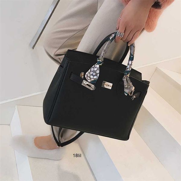 

designer bags birkin herme handmade 2023 summer new silk scarf fashion litchi pattern one shoulder womens handbag crossbody