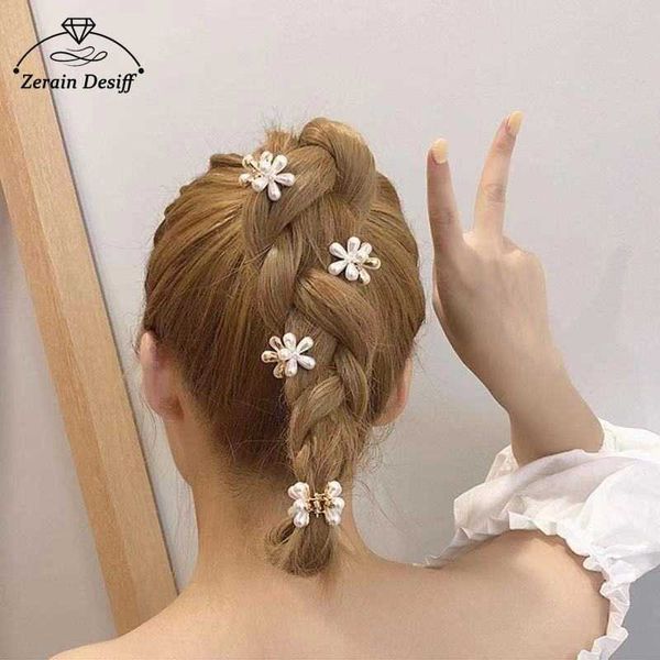 

hair clips barrettes petal hairpin female grasping clip cute girl small clip back head headdress bangs clip hairpin accessories for women ha, Golden;silver