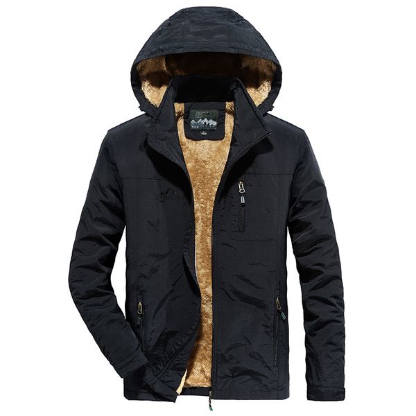 

men's jackets jacket casual fashion fleece and thick youth outdoor waterproof windbreaker quick dry coat hooded winter wear 230222, Black;brown