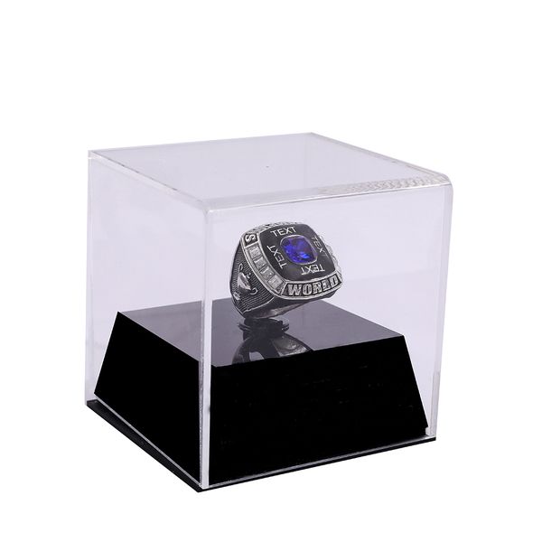 

championship ring display box case, Black;white
