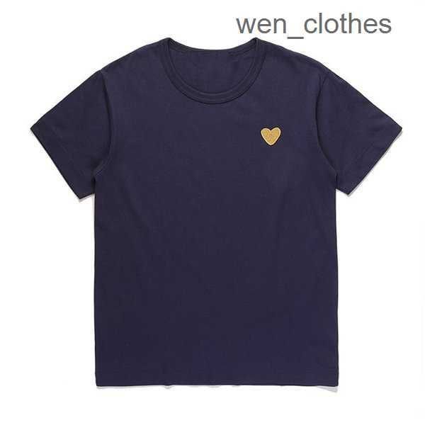 

play mens t shirt designer cdg embroidery red heart commes des casual women s badge quanlity tshirts cotton short sleeve summer 3 kkpn, White;black