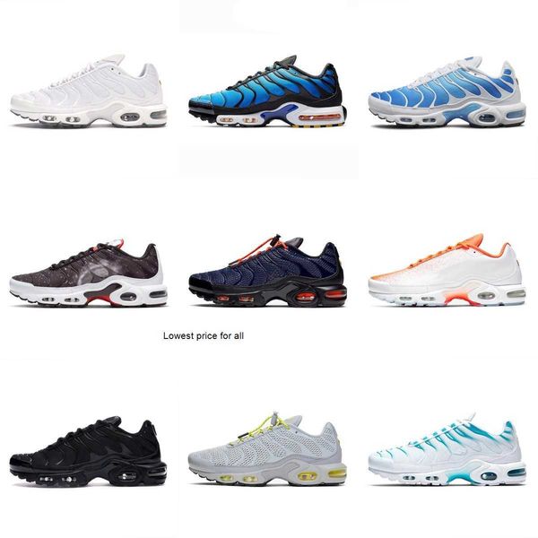 

2021 tn plus running shoes mean green triple black all white volt glow worldwide sports trainers sneakers eur 40-46