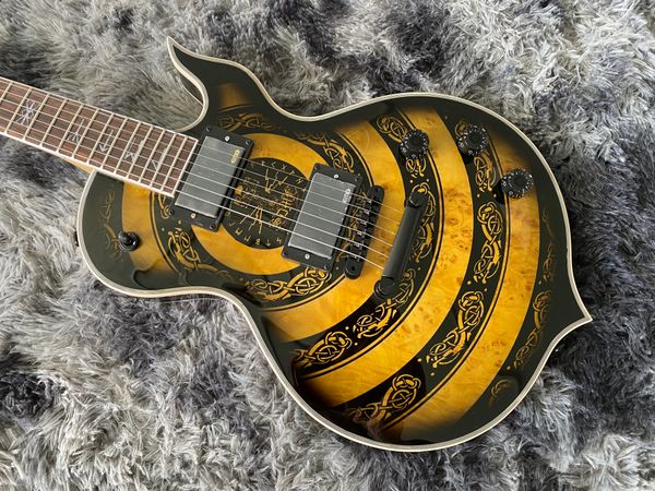 

oem electic guitar mahogany body maple neck 6 strings black hardware abr-1 bridge