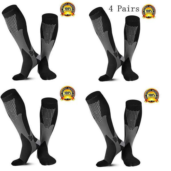 

5pc socks hosiery 1234 pairs dropship compression socks soccer stockings 2030 mmhg football varicose veins nurses socks men women sports soc, Black;white