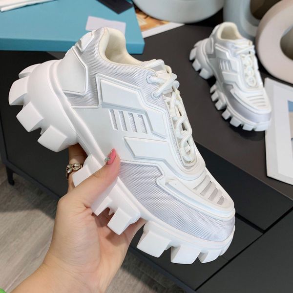 

with box prad designer cloudbust thunder sneakers camouflage capsule series shoe color matching increase platform rubber sneaker size 35- gl, Black