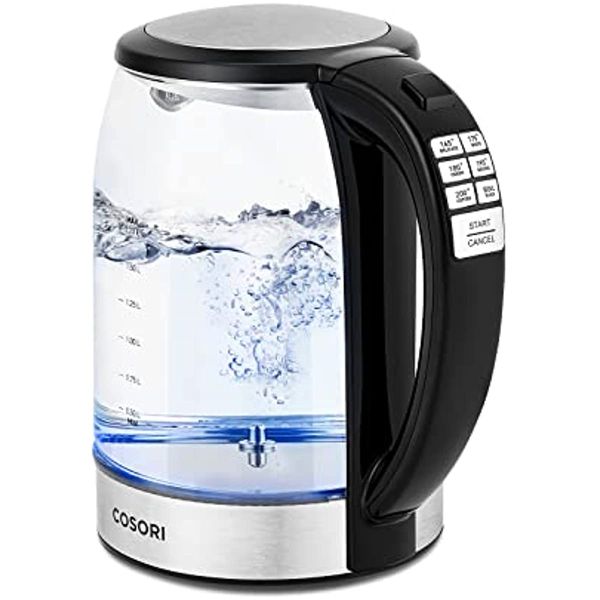 

cosori electric kettle temperature control with 6 presets 60min keep warm 1.7l electric tea kettle