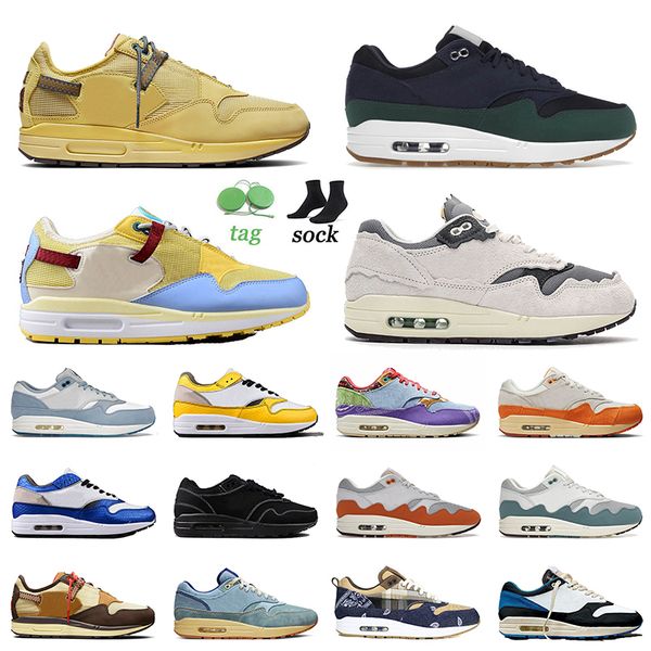 

2023 arrival 1 87 og running shoes mens women cactus jack wheat gorge green protection pack blueprint ts patta waves monarch london trainers, White;red