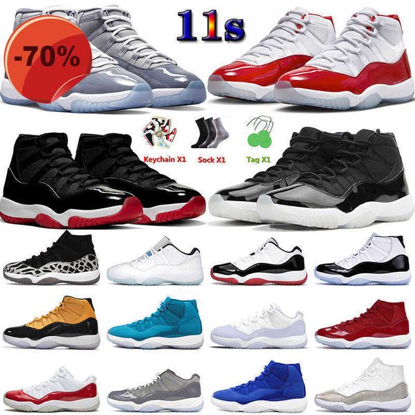 

sandals cherry 11 11s xi og jumpman 2022 mens basketball shoes jorda cool grey bred animal instinct jorden men women trainers, Black