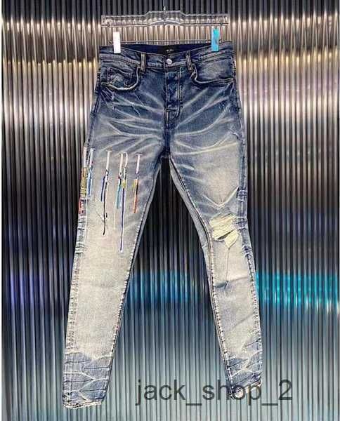 

gbmj men's jeans am male high street denim pants fashion tide brand blue stars distressed black slim casual for menmen's 10 d6bo