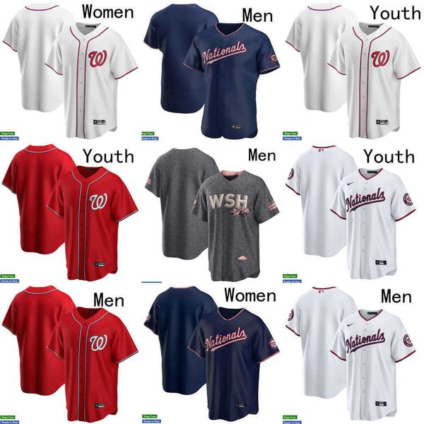 

baseball jerseys men women youth washington 22 juan soto 8 carter kieboom 1 cesar hernandez 7 maikel franco 19 josh bell 23 nelson cruz nati, Blue;black