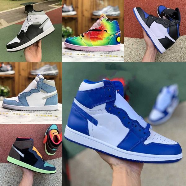 

men 2023 women designer casual shoes jumpman 1 1s high og crimson tint chicago light smoke grey shadow obsidian rookie of the year bred toe